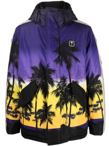 Palm Angels veste imprimée à capuche - Violet