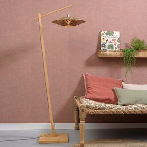 GOOD&MOJO Vloerlamp Bali Bamboe, Ø44cm