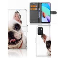 Xiaomi Redmi 10 | Telefoonhoesje | Met pasjeshouder | Franse Bulldog