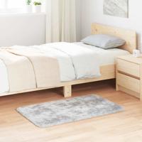 Hoogpolig vloerkleed NAVARRA 60x100 cm polyester lichtgrijs