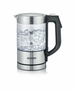 Severin WK 3458 Waterkoker Snoerloos, BPA-vrij Aantal/Volume: 0.5 l RVS, Zwart