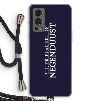 Blijve plakken in Negenduust: OnePlus Nord 2 5G Transparant Hoesje met koord