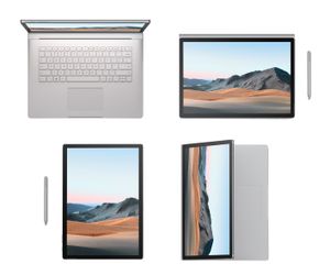 Microsoft Surface Book 3 i5-1035G7 Hybride (2-in-1) 34,3 cm (13.5") Touchscreen Intel® Core™ i5 8 GB LPDDR4x-SDRAM 256 GB SSD Wi-Fi 6 (802.11ax) Windows 10 Home Platina