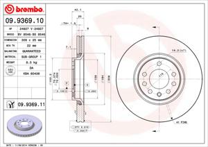 Brembo Remschijven 09.9369.10