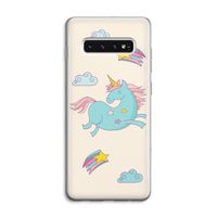 Vliegende eenhoorn: Samsung Galaxy S10 4G Transparant Hoesje