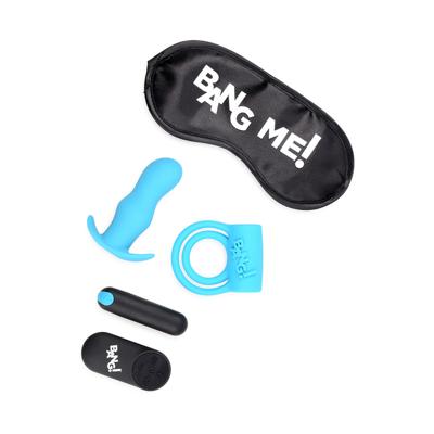 XR Brands Duo Blast Kit - Cockring, Butt Plug, Bullet Vibrator en Blinddoek