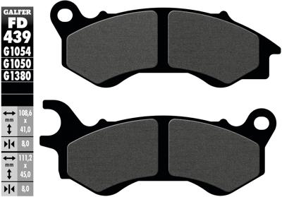 GALFER Brake pad fd439 g1050 organic scooter