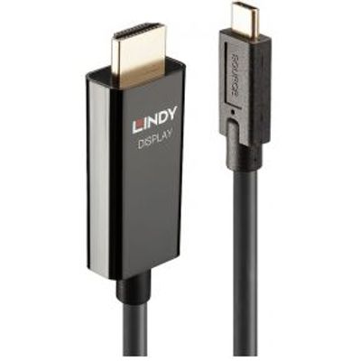 Lindy 43317 video kabel adapter 10 m USB Type-C HDMI Type A (Standaard) Zwart
