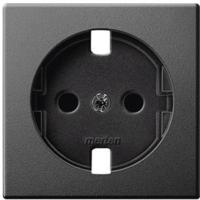 Merten MEG2330-0414 Wandcontactdoos met randaarde Afdekking Antraciet 1 stuk(s)