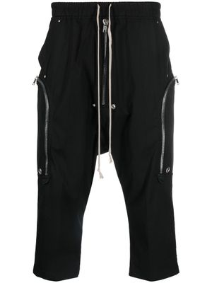 Rick Owens pantalon court à lien de resserrage - Noir