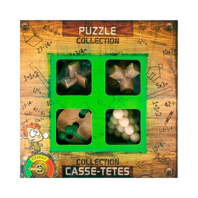 Eureka houten breinpuzzels junior, 4st.
