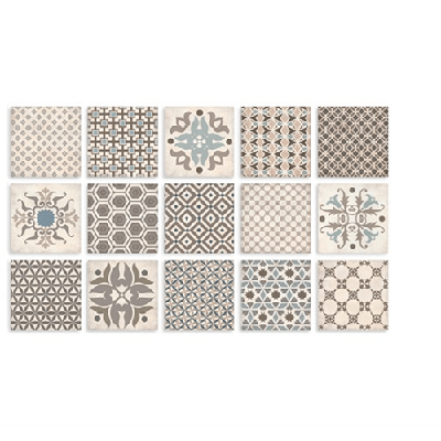 Terre d&apos;Azur Epoca Marfil Decor Mix 15x15 cm