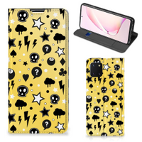 Mobiel BookCase Samsung Galaxy Note 10 Lite Punk Geel - thumbnail