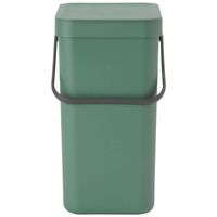 Brabantia Sort & Go afvalemmer 12 liter - Fir Green - thumbnail