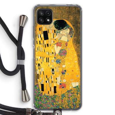 Der Kuss: Samsung Galaxy A22 5G Transparant Hoesje met koord
