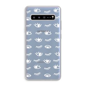 Eye pattern #3: Samsung Galaxy S10 5G Transparant Hoesje