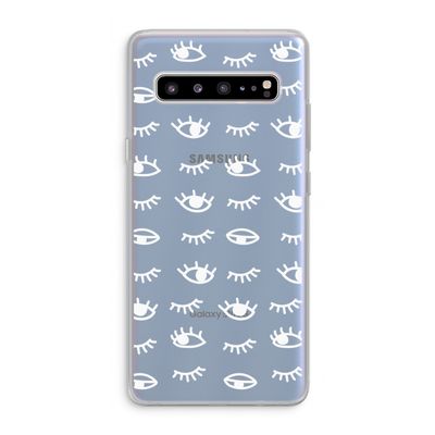 Eye pattern #3: Samsung Galaxy S10 5G Transparant Hoesje