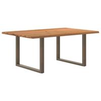 Eettafel rechthoekig 180x120x74 cm massief eikenhout lichtbruin