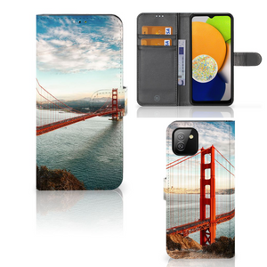 Samsung Galaxy A03 Flip Cover Golden Gate Bridge