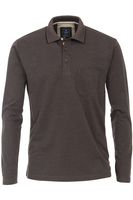 Redmond Casual Regular Fit Polo shirt bruin, Effen