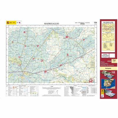 Topografische kaart 754 MT50 Madrigalejo | CNIG - Instituto Geográfico Nacional1