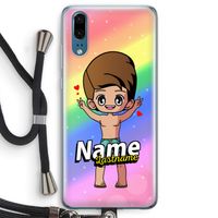 Chibi Maker man: Huawei P20 Transparant Hoesje met koord
