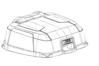 GIVI B45+ Bovenschaal, Onderschaal & deksel voor koffers op de moto, ZB45CNM