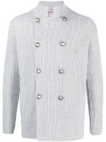 Brunello Cucinelli blazer à boutonnière croisée - Gris