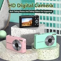 digitale camera 1080p 44mp vlogcamera met lcd-scherm 16x zoom compacte draagbare mini oplaadbare camera geschenken voor studenten tieners volwassenen meisjes jongens Lightinthebox - thumbnail