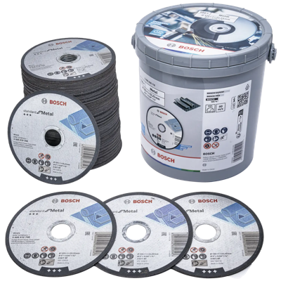 Bosch Accessoires 100x Doorslijpschijf Standard Metal 125X1X22.23 in emmer - 2608626116