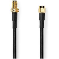 Antennekabel | SMA Male | SMA Female | Verguld | 50 Ohm | Dubbel Afgeschermd | 10.0 m | Rond | PVC |
