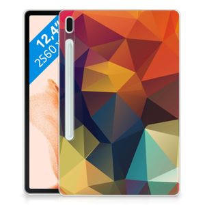 Samsung Galaxy Tab S7FE Back Cover Polygon Color