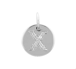 TFT Bedel Letter X Zirkonia Zilver