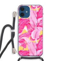 Pink Banana: iPhone 12 Transparant Hoesje met koord