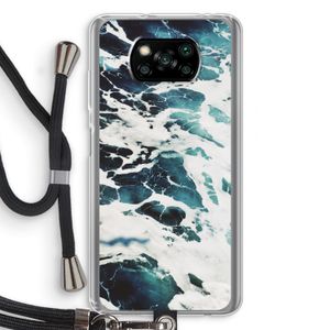 Golven: Xiaomi Poco X3 NFC Transparant Hoesje met koord