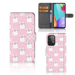 Samsung Galaxy A52 Telefoonhoesje met Pasjes Sleeping Cats