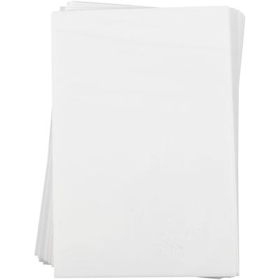 Creativ Company Vellen krimpfolie, vel 20x30 cm, dikte 0,3 mm, mat wit, 100 vel/ 1 doos