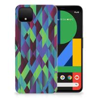Google Pixel 4 XL | TPU Hoesje | Abstract Green Blue