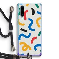 Illustratieve pop 2: Huawei P30 Transparant Hoesje met koord
