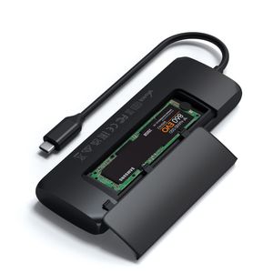 Satechi ST-UCHSEK laptop dock & poortreplicator Bedraad USB 3.2 Gen 2 (3.1 Gen 2) Type-A Zwart