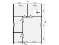 Blokhut - Tuinhuis Malaga | 44 mm | onbehandeld