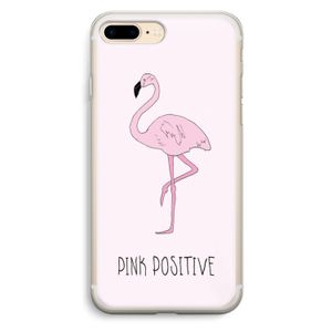 Pink positive: iPhone 7 Plus Transparant Hoesje