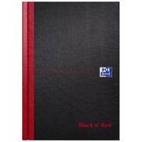 Notitieboek oxford black n&apos; red a5 96vel lijn
