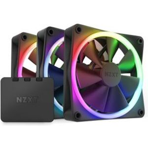 NZXT F120 RGB - 120mm RGB Fans - Triple - Black