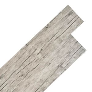 VidaXL Vloerplanken niet-zelfklevend 5,26 m² 2 mm PVC washed eiken