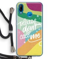 Don't call: Huawei P20 Lite Transparant Hoesje met koord