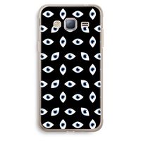 Eyes pattern: Samsung Galaxy J3 (2016) Transparant Hoesje