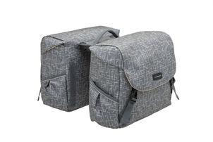 New Mondi joy dubbele fietstas - racktime snap-it - waterafstotend polyester - 38l - ivy walnut