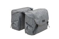 New Mondi joy dubbele fietstas - racktime snap-it - waterafstotend polyester - 38l - ivy walnut