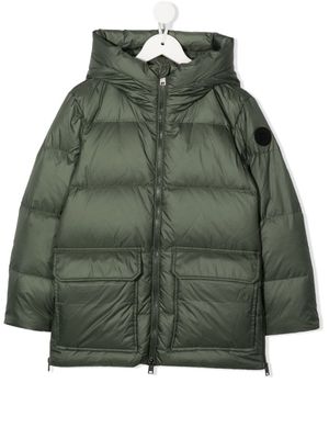 Woolrich Kids manteau à design matelassé - Vert